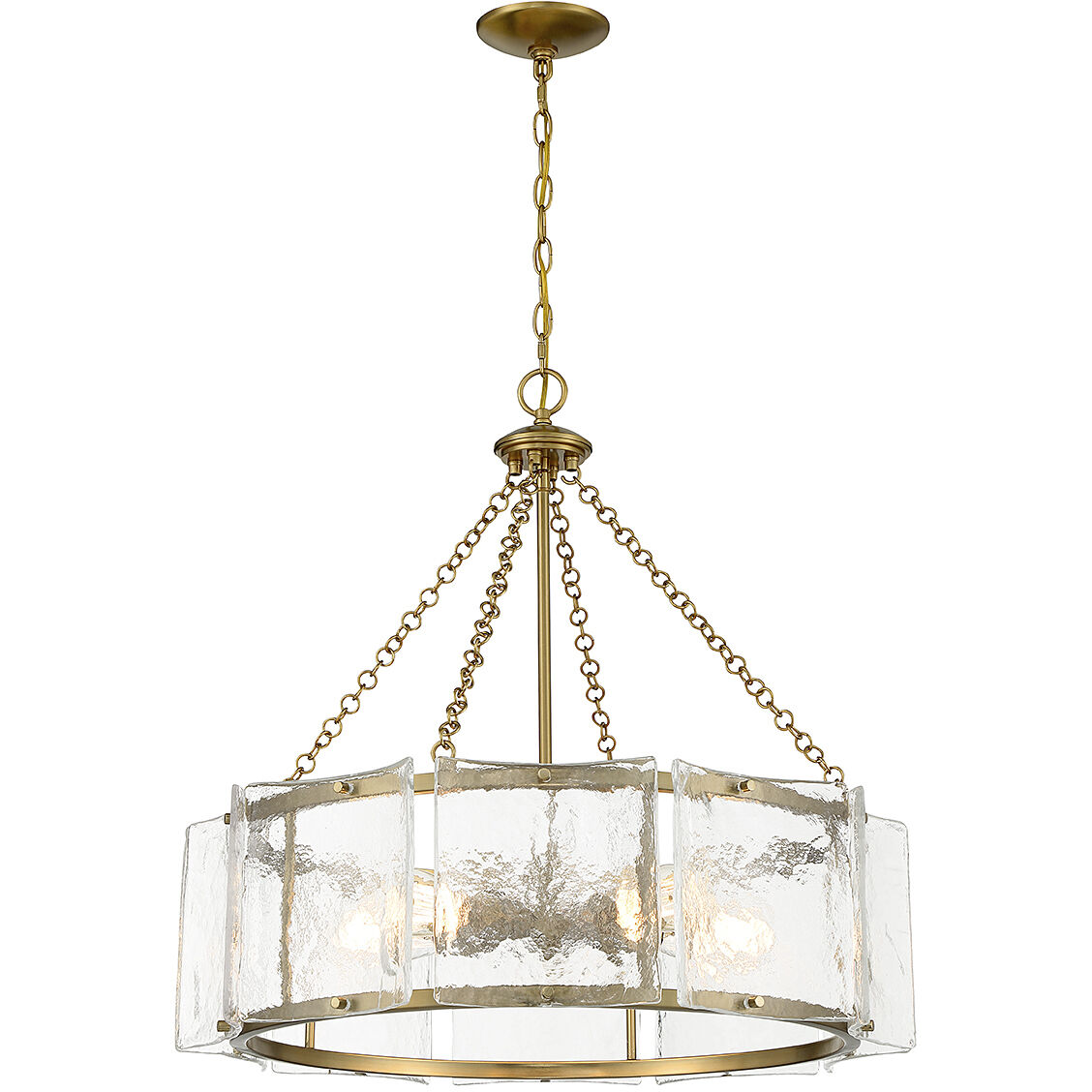 Genry 5 Light 26 inch Warm Brass Pendant Ceiling Light