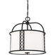 Rockford 3 Light 18 inch Matte Black Pendant Ceiling Light, Essentials