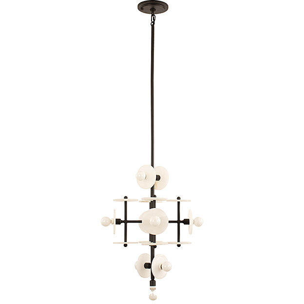 Amani 9 Light 20 inch Black Cashmere Pendant Ceiling Light