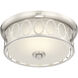 Sherrill LED 14 inch Satin Nickel Flush Mount Ceiling Light