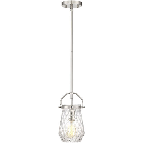 St. Clare 1 Light 6 inch Polished Nickel Mini Pendant Ceiling Light