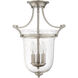 Trudy 3 Light 12 inch English Bronze Semi-Flush Ceiling Light