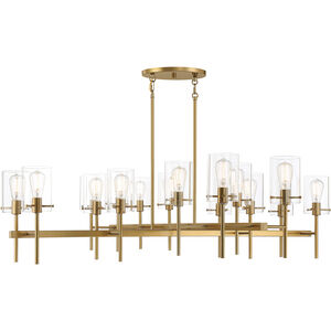 Vista 16 Light 60 inch Burnished Brass Chandelier Ceiling Light