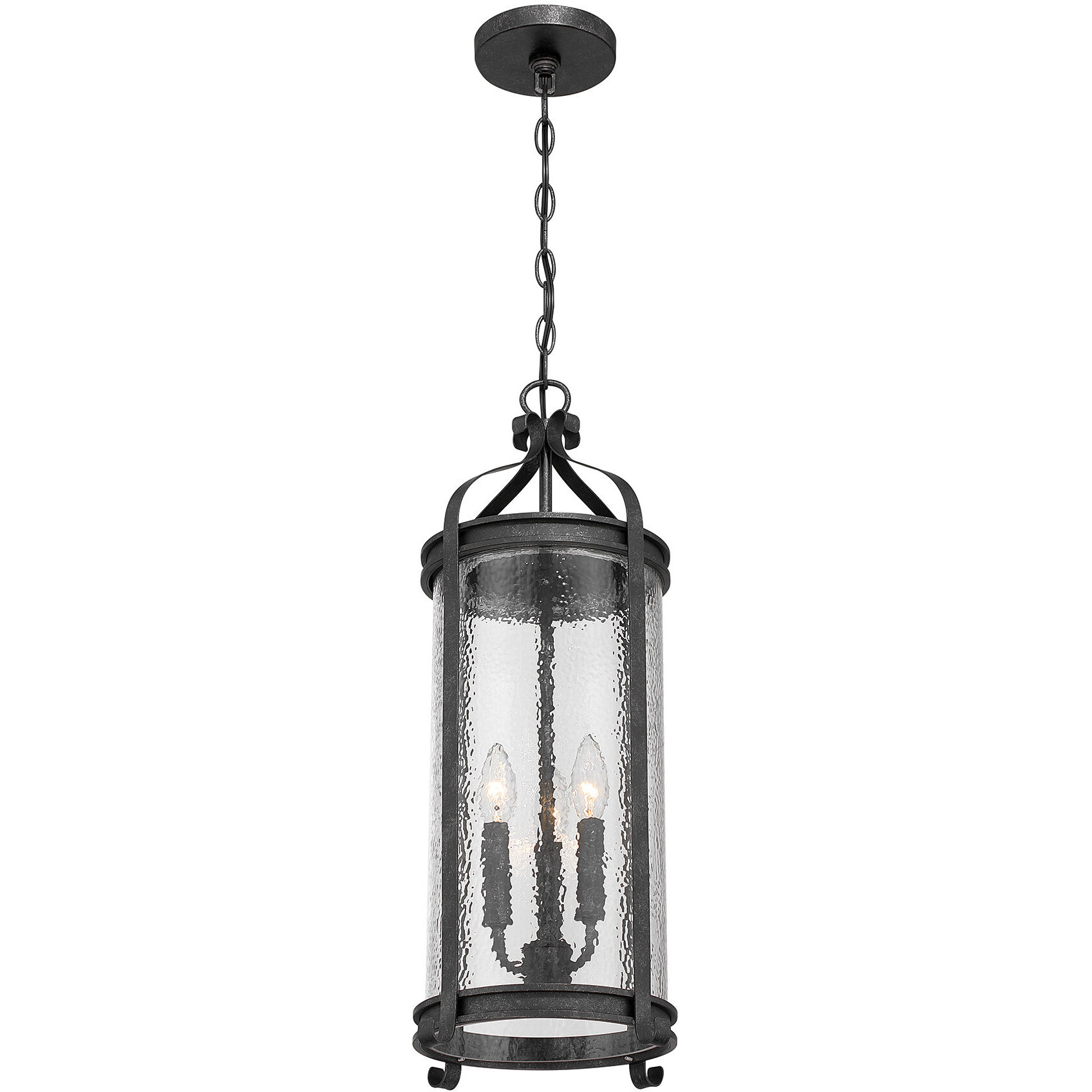 Preston 3 Light 10.5 inch Iron Oxide Outdoor Hanging Lantern