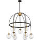 Fulton 9 Light 33 inch English Bronze/Warm Brass Chandelier Ceiling Light 