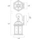 Kensington Outdoor Wall Lantern in Black