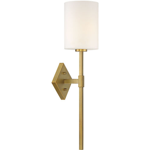 Destin 1 Light 6 inch Warm Brass Wall Sconce Wall Light, Essentials