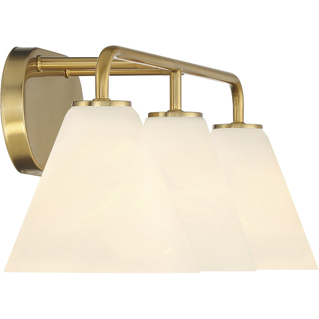 Blair 3 Light 25.5 inch Warm Brass Bath Wall Light
