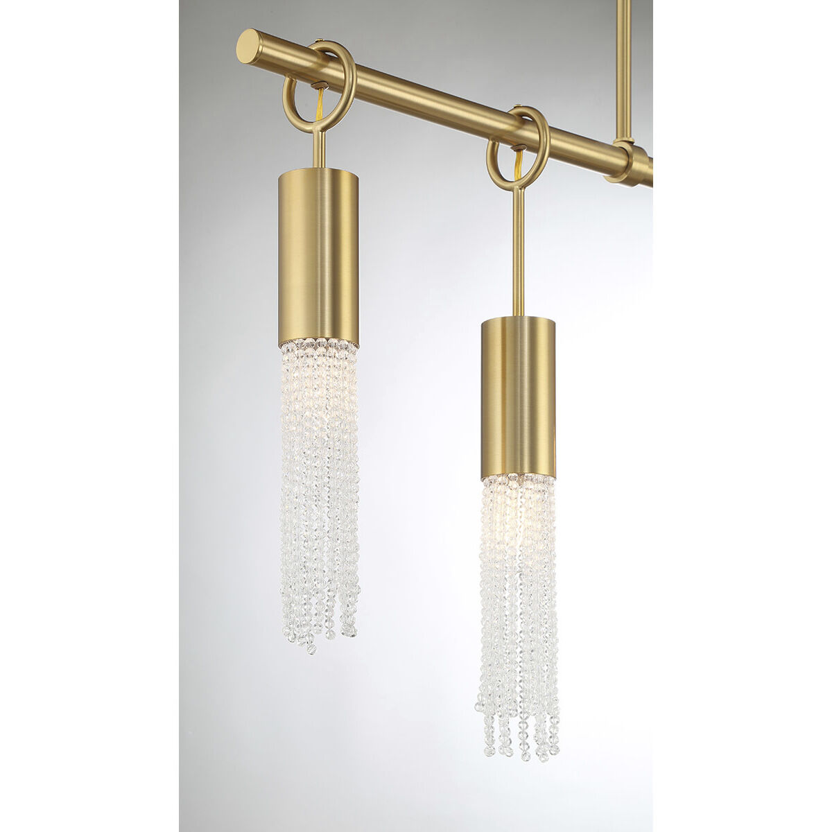 Chelsea 5 Light 40 inch Warm Brass Linear Chandelier Ceiling Light