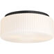 Edgemont 4 Light 20 inch Matte Black Flush Mount Ceiling Light