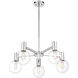 Wright 5 Light 28 inch Polished Chrome Chandelier Ceiling Light