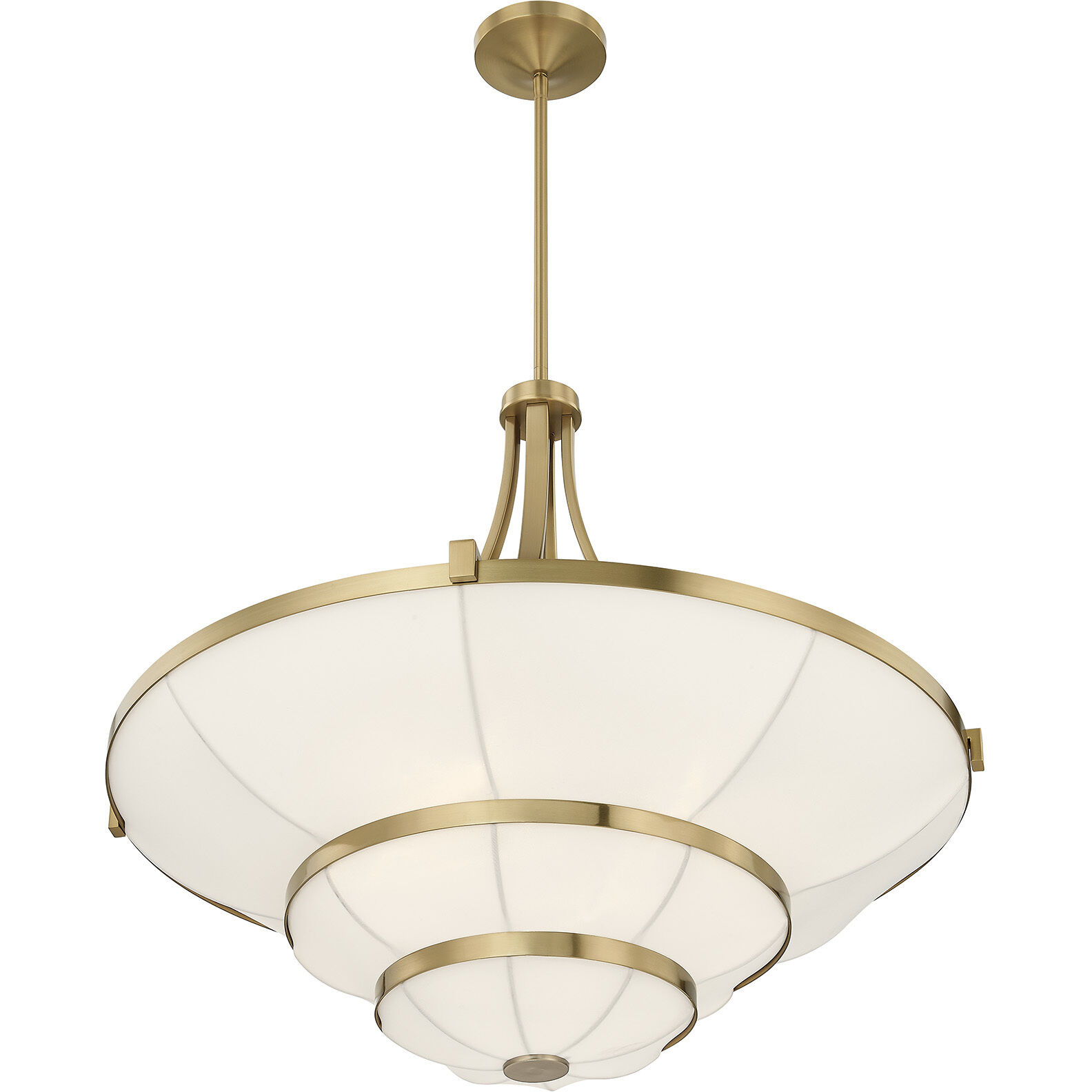 Constantine 4 Light 28 inch Warm Brass Chandelier Ceiling Light