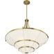 Constantine 4 Light 28 inch Warm Brass Chandelier Ceiling Light