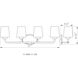 Capra 4 Light 31 inch Warm Brass Bathroom Vanity Light Wall Light, Essentials