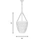 Catalan 4 Light 16 inch Warm Brass Pendant Ceiling Light
