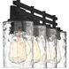 Baxter 4 Light 32 inch Matte Black Bathroom Vanity Light Wall Light, Lighting One