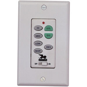 Signature White/Cream Wall Mount Control, Fan and Light