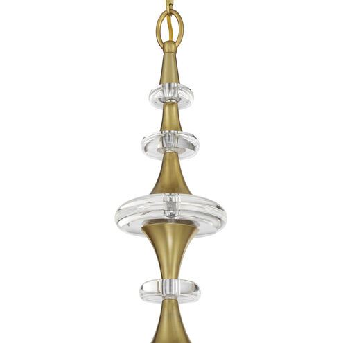 Champlain 8 Light 35 inch Warm Brass Chandelier Ceiling Light