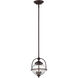 Banbury 2 Light 9.25 inch English Bronze with Gold Pendant Ceiling Light