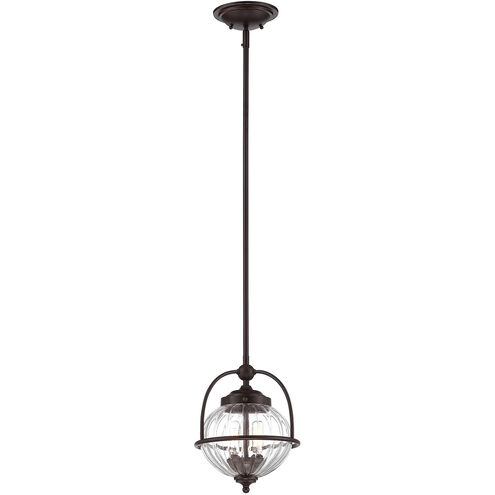 Banbury 2 Light 9.25 inch English Bronze with Gold Pendant Ceiling Light