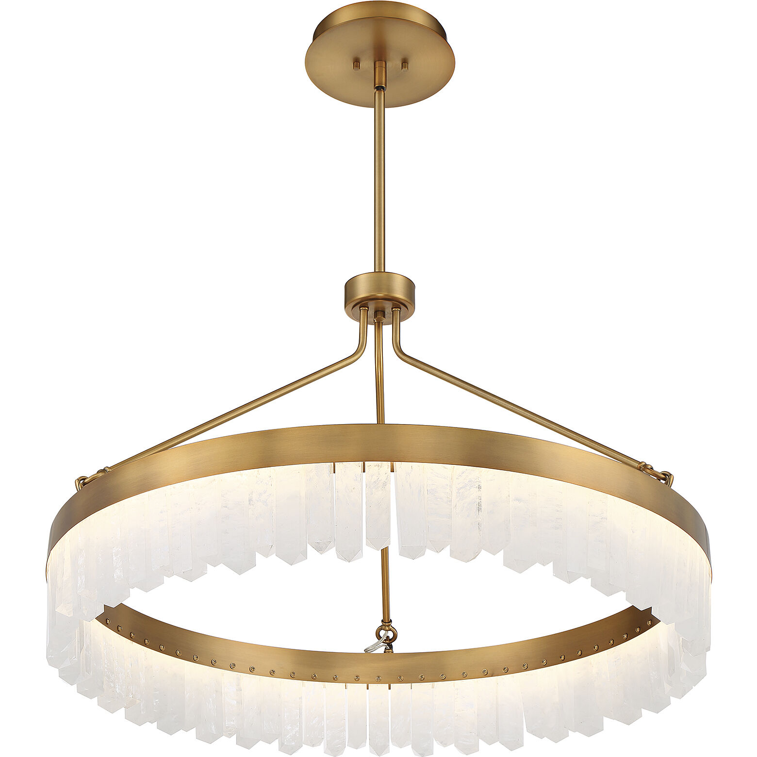 Landon LED 34 inch Warm Brass Pendant Ceiling Light