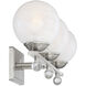 Medina 3 Light 24 inch Satin Nickel Bathroom Vanity Light Wall Light