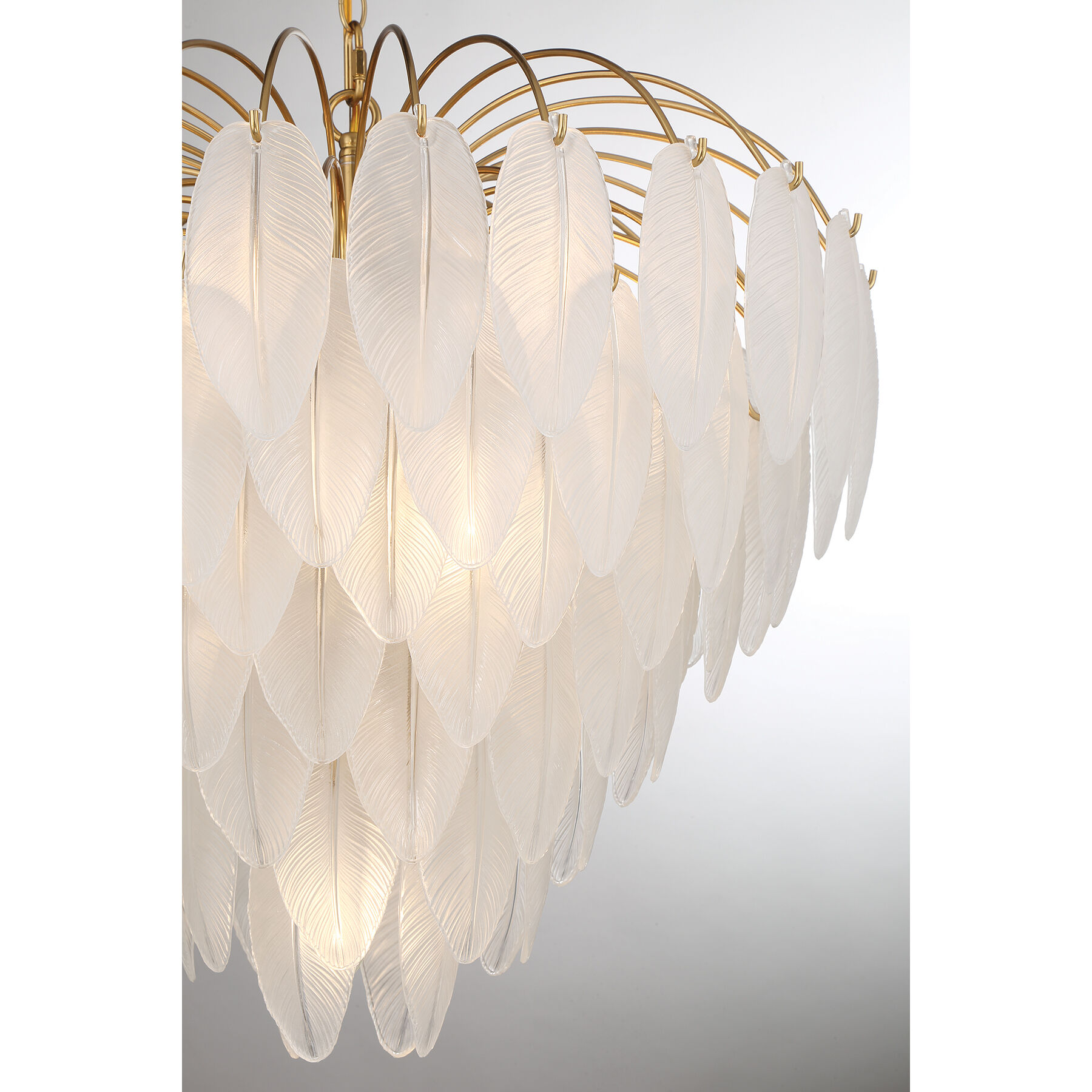 Boa 9 Light 27 inch Warm Brass Chandelier Ceiling Light