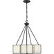 Reiling 3 Light 20 inch Matte Black Pendant Ceiling Light