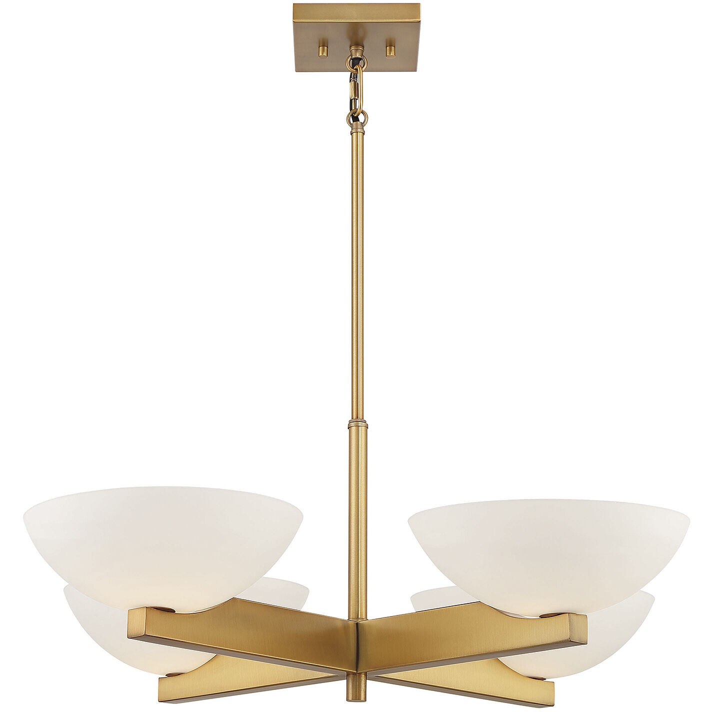 Fallon 4 Light 30 inch Warm Brass Chandelier Ceiling Light, Essentials