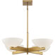 Fallon 4 Light 30 inch Warm Brass Chandelier Ceiling Light, Essentials