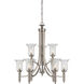 Trudy 9 Light 28 inch Satin Nickel Chandelier Ceiling Light