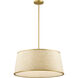 Sombra 6 Light 24 inch Spun Gold Pendant Ceiling Light