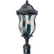 Monticello 3 Light 23.38 inch Black Outdoor Post Lantern