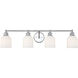 Melrose 4 Light 33.5 inch Polished Chrome Bathroom Vanity Light Wall Light, Essentials