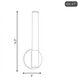 Connor LED 5 inch Brass Vanity Light Wall Light