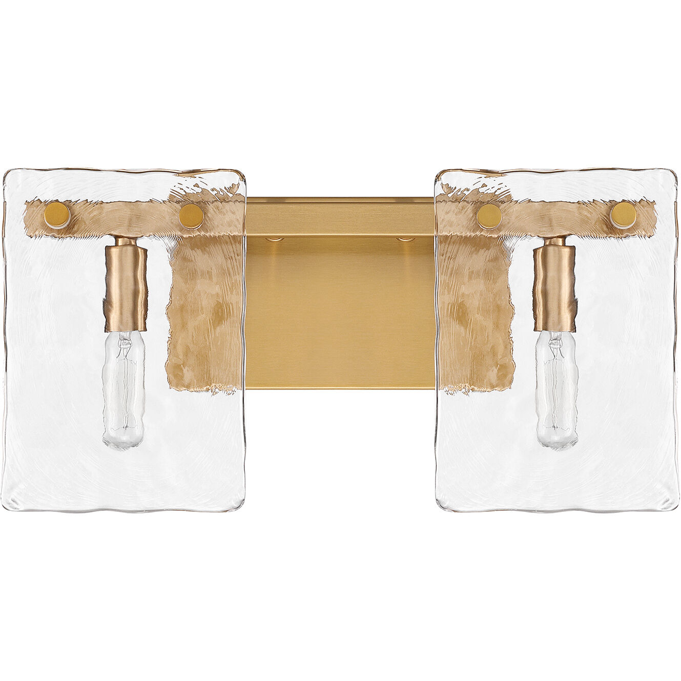 Genry 2 Light 15.25 inch Warm Brass Bathroom Vanity Light Wall Light