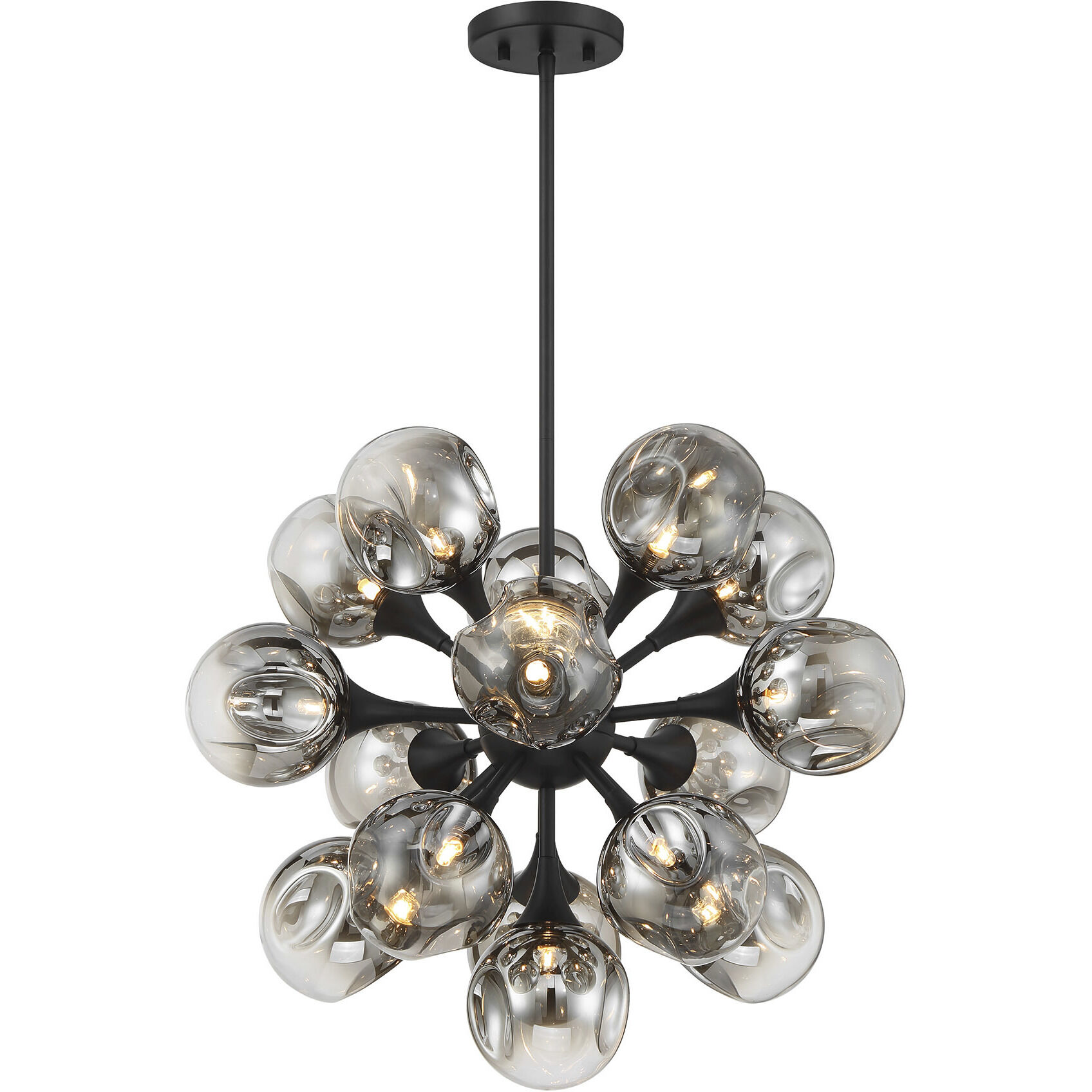 Matisse 16 Light 22 inch Matte Black Chandelier Ceiling Light
