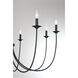 Stonecrest 8 Light 42 inch Matte Black Chandelier Ceiling Light