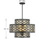 Mannheim 4 Light 22 inch Matte Black Pendant Ceiling Light, Lighting One