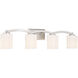 Whitney 4 Light 33 inch Satin Nickel Bathroom Vanity Light Wall Light