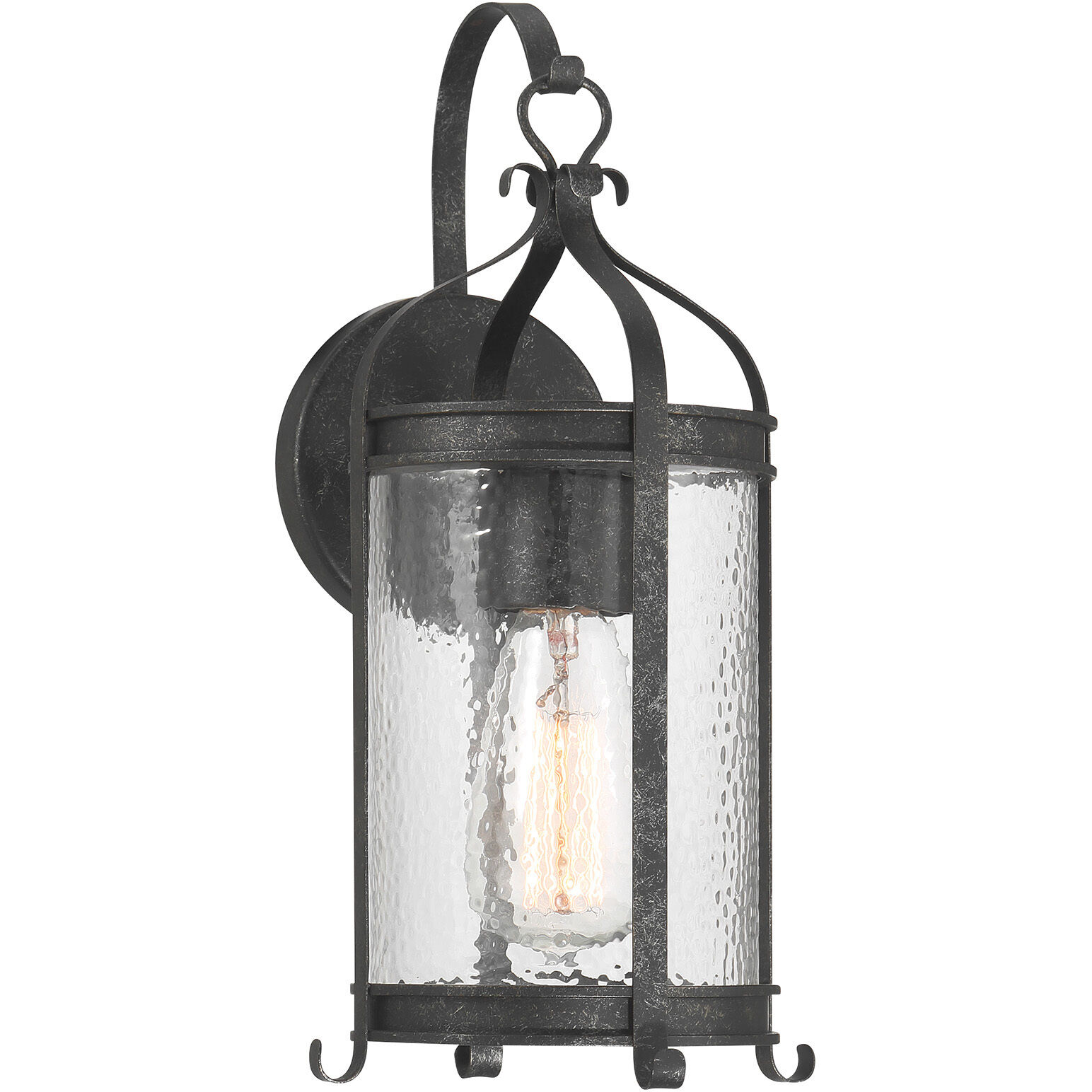Preston 1 Light 14.13 inch Iron Oxide Outdoor Wall Lantern