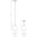 Vintage 1 Light 7 inch Polished Nickel Mini Pendant Ceiling Light