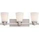 Fontaine 3 Light 23 inch Satin Nickel Vanity Light Wall Light, Essentials