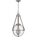 Bozeman 3 Light 14 inch Antique Nickel Pendant Ceiling Light