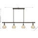 Sheriden 4 Light 48 inch Mediterranean Bronze Chandelier Ceiling Light