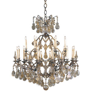 Savoy House Directoire 24 Light Crystal Chandelier in Oxidized 2-4900-24-20