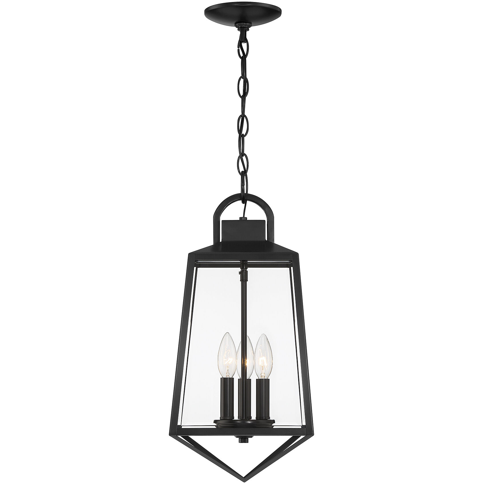 Inglewood 3 Light 9 inch Black Outdoor Hanging Lantern