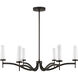 Butler LED 40 inch Mediterranean Bronze Chandelier Ceiling Light