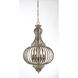 Ashford 4 Light 19 inch Aged Wood Chandelier Ceiling Light