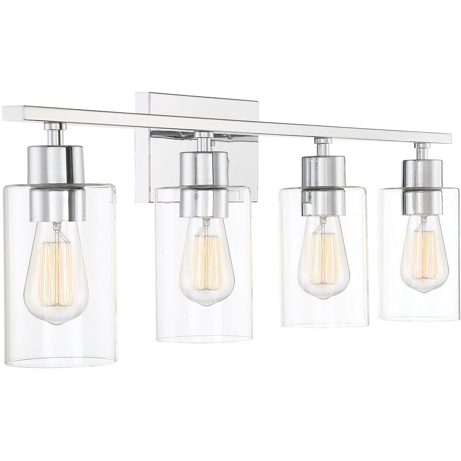 Lambert 4 Light 30.88 inch Polished Chrome Bathroom Vanity Light Wall Light